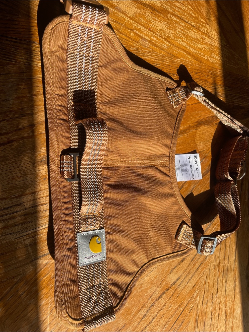 Carhartt Brown Dog Harness with Adjustable Straps